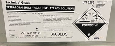 Hazardous material packaging label