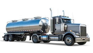 bulk tanker truck for chemical transport