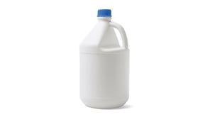 poly round bottle for storing liquid chemicals