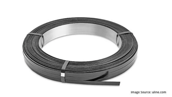 Steel banding for shipping chemicals