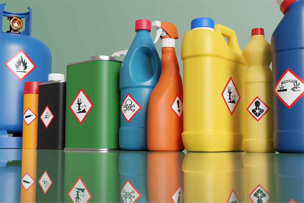 variety of chemical storage