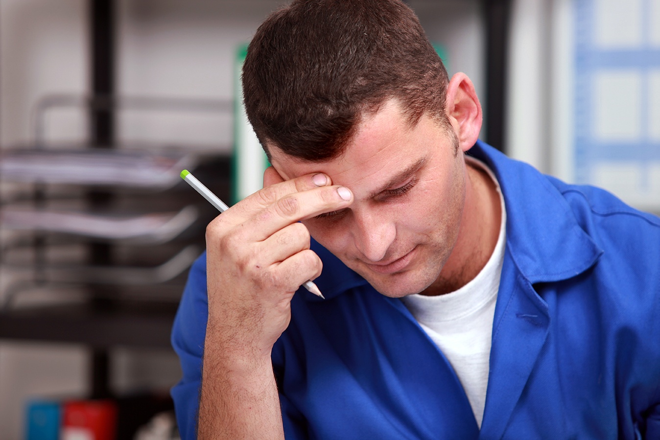 man with headache