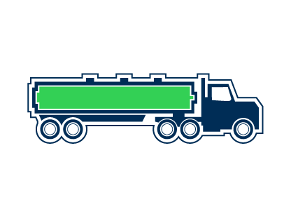 Royal Chemical Icons - Liquid Packaging - Bulk Tank Truck
