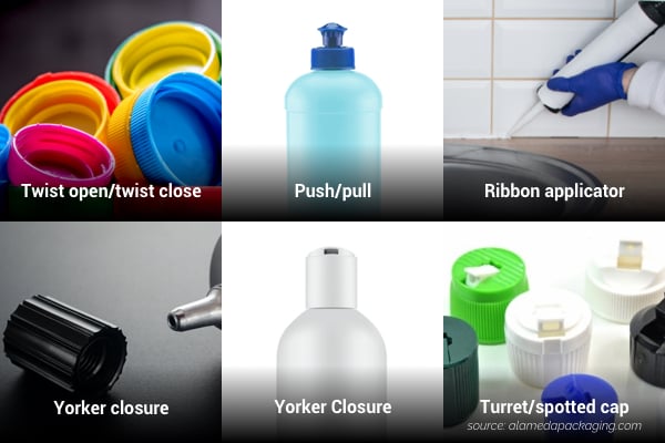 A infographic with all the different types of packaging enclosures