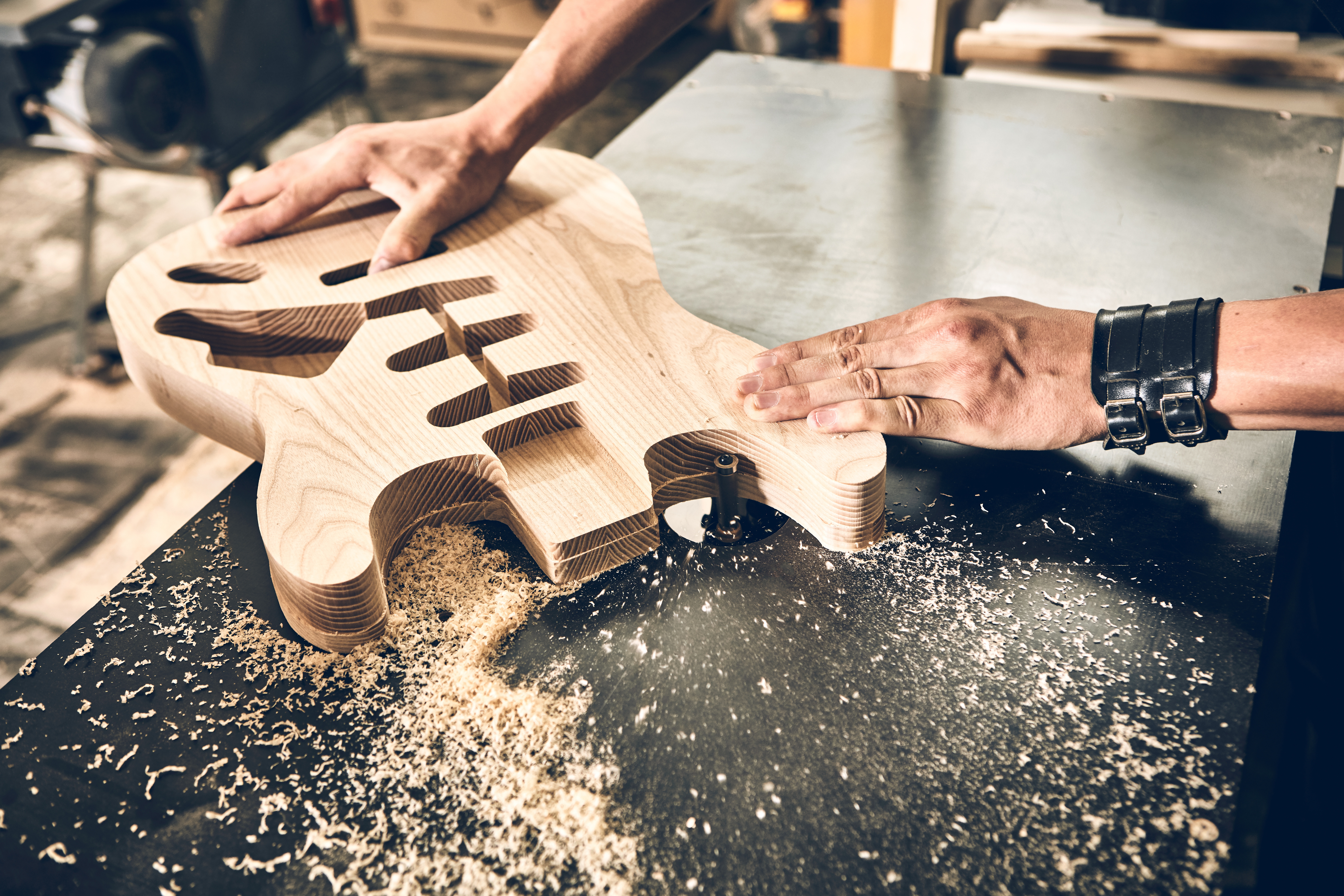 building guitar