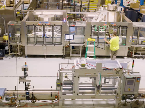 liquid chemical bottling line